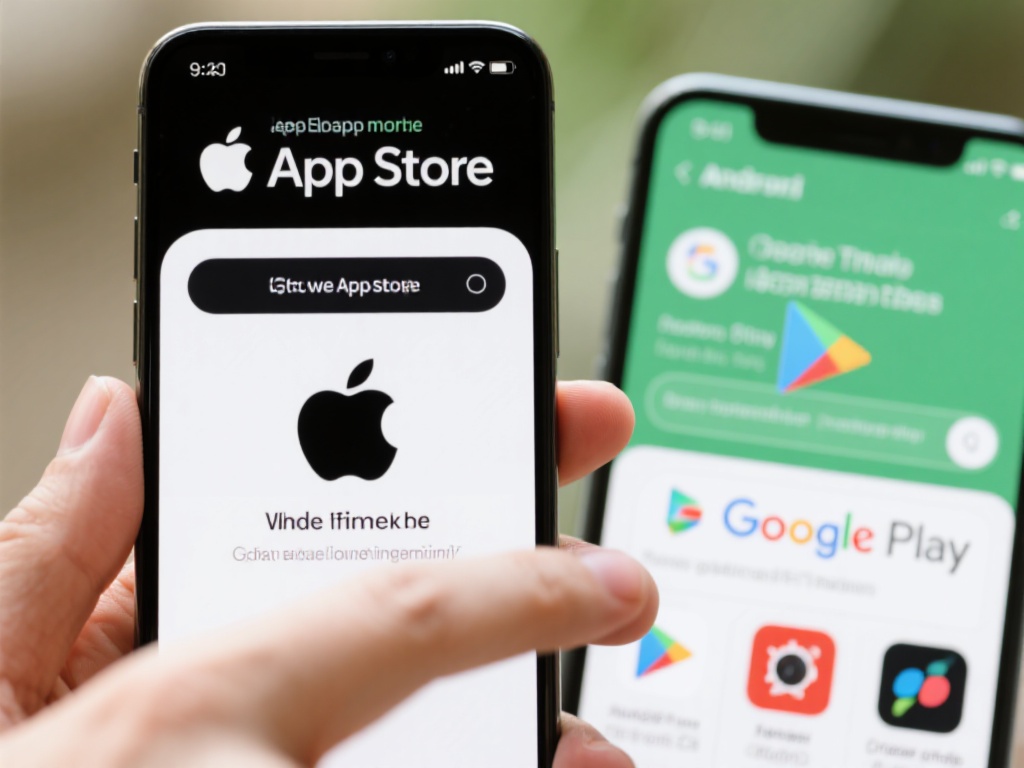 使用应用市场下载：苹果用户可前往App&nbsp;Store