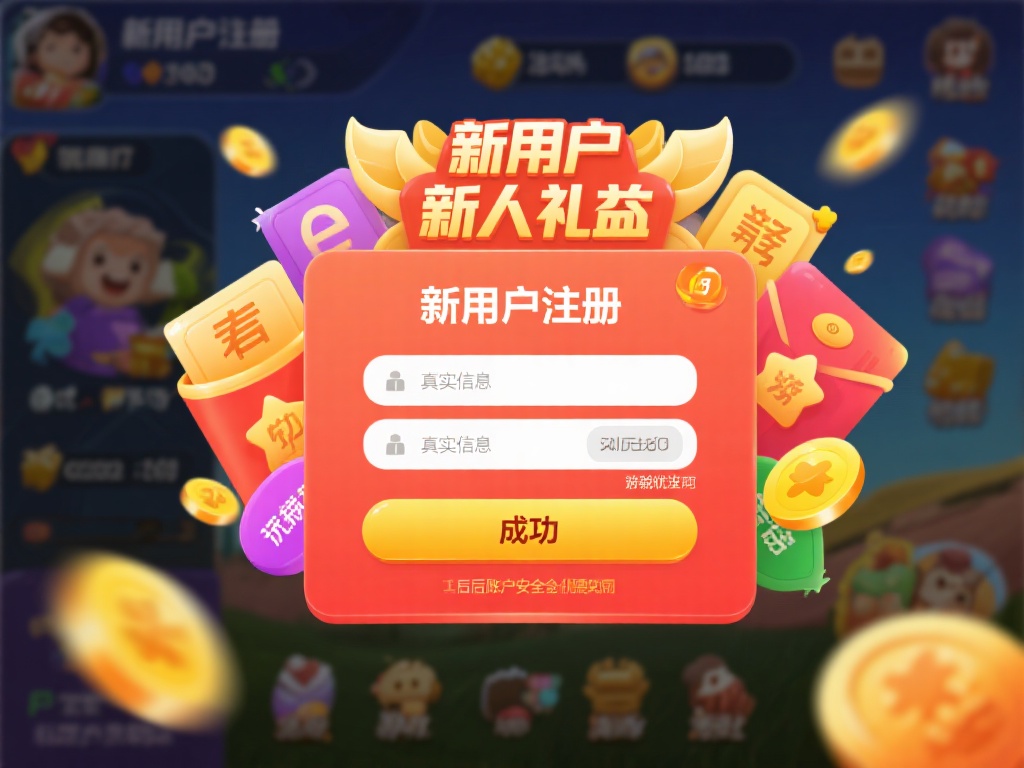 新用户注册成功后，即可享受平台赠送的丰厚新人礼遇。