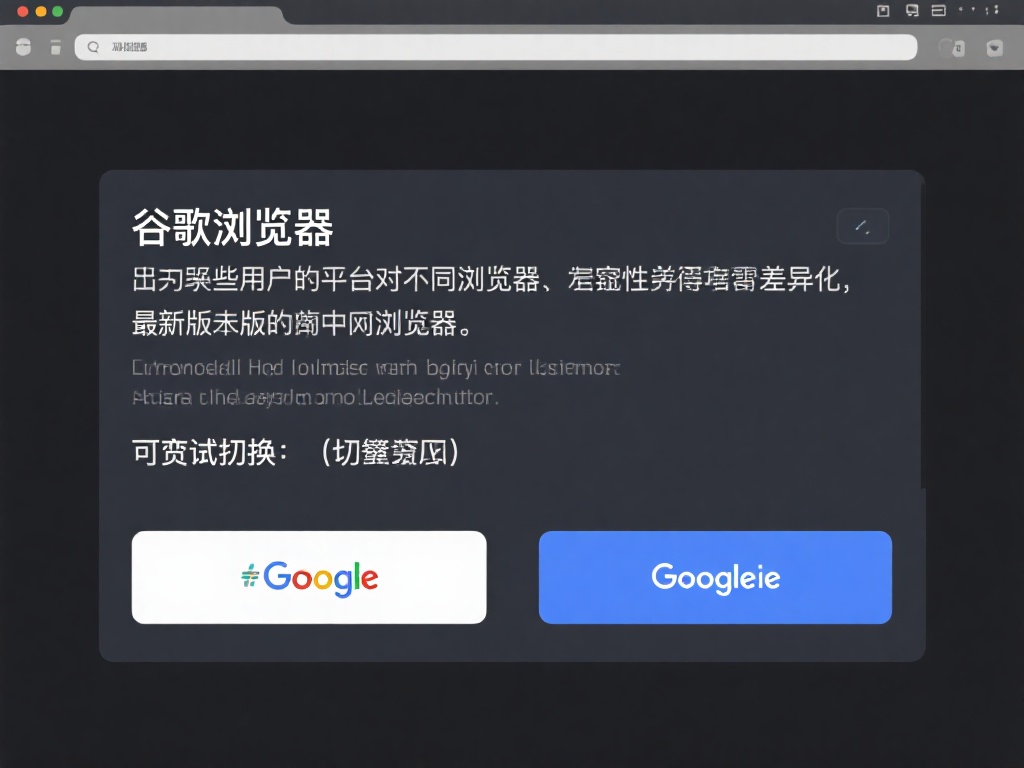 切换浏览器：对于某些用户，平台对不同浏览器的兼容性